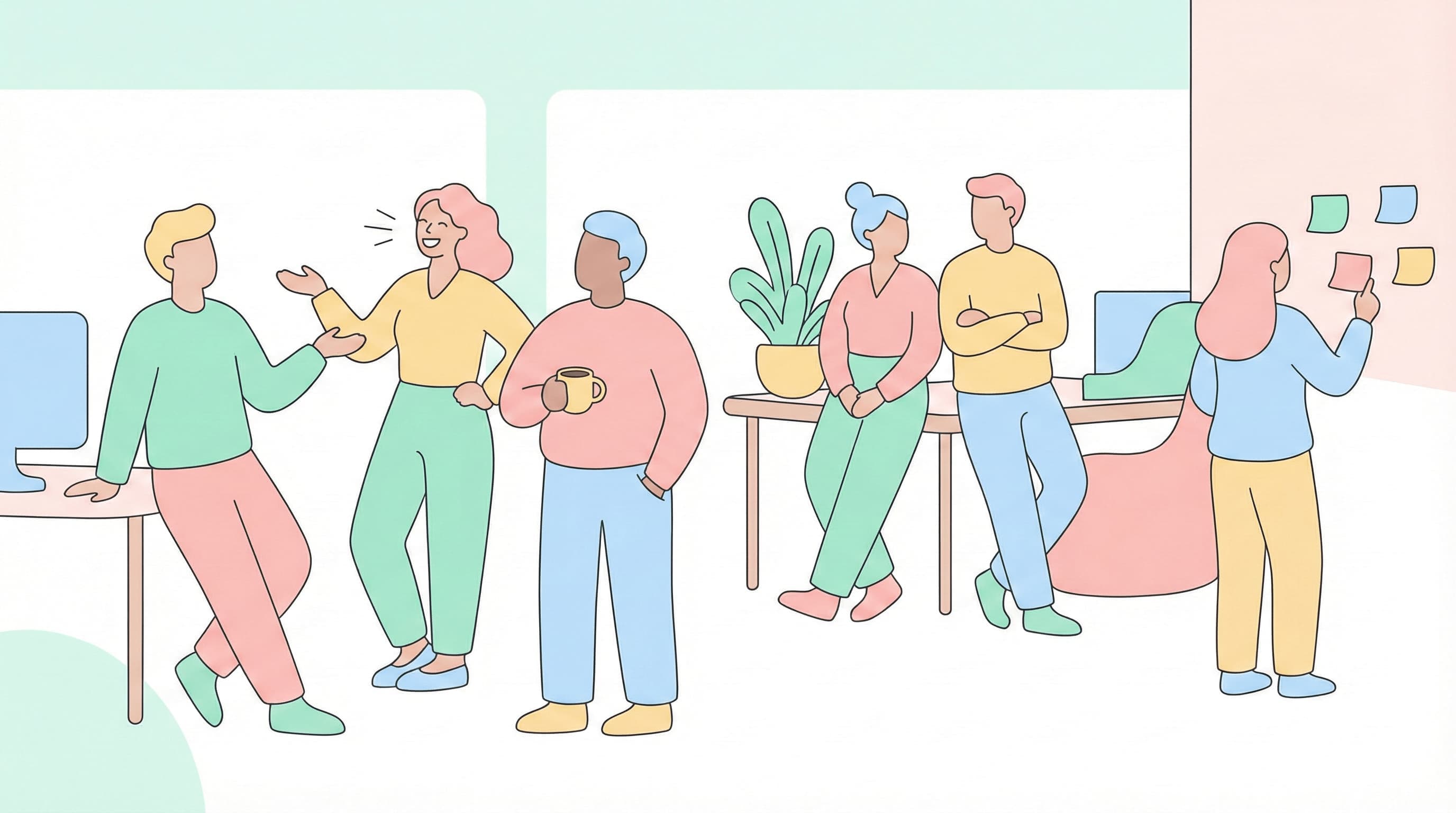 Workplace illustration